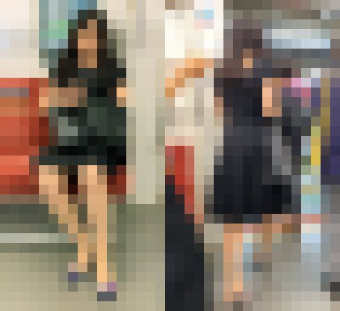 険しい顔をしてスマホを眺めるミステリアスな雰囲気の美脚お姉さん（後編）