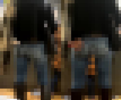 カッコ良すぎるデニムヒロイン ブランドデニムに黒ブーツお洒落なマフラー 【街中風景023】