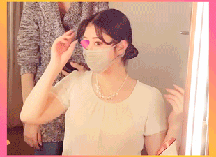 【激かわロリフェイス?おまんじゅうみたいな最高W乳首】【石原さ○み似超絶美人お姉さん】【挟まれたいムチムチ太もも＆浮きブラ乳首】