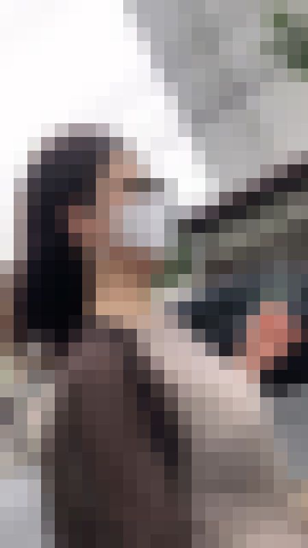 【横からの眺め23】インテリ眼鏡のスリムなお姉さんは隠れ巨乳！