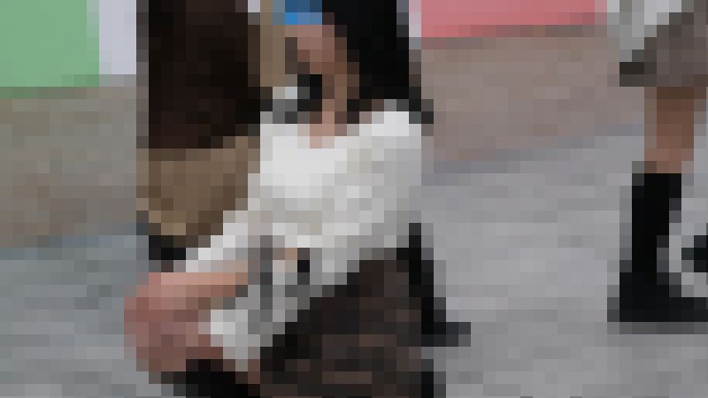 なにわガールズ857【4K】ニットでJDバストが張り付き状態！　まるでプッシュライスや！