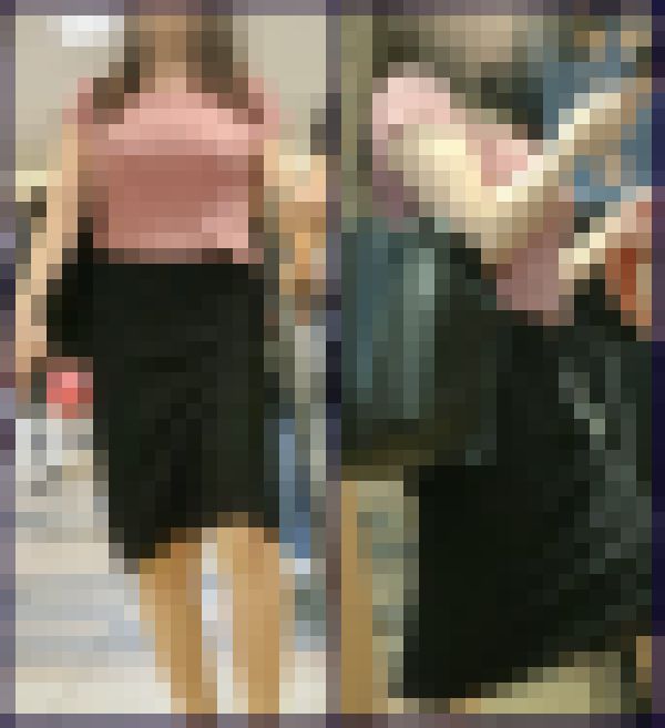 【220】圧倒的なピンクのニットのOLさん！