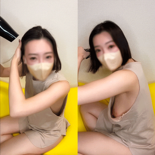 【お宝】胸ちら⑳[事故配信］ノーブラ横パイ、モロ見え/配信切り忘れ着替え事故