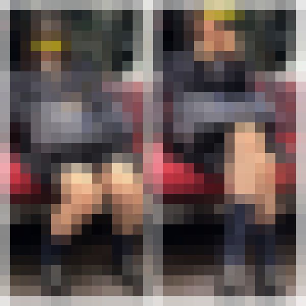 ミニスカで勃起寸前！脚を組むS級制服美女のエロ過ぎる対面ミニスカ生脚571