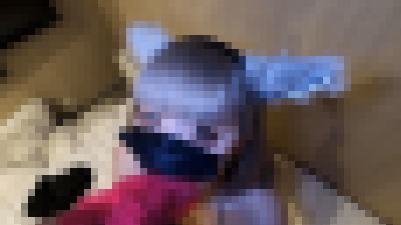 メイド喫茶勤務の派手髪フェラ