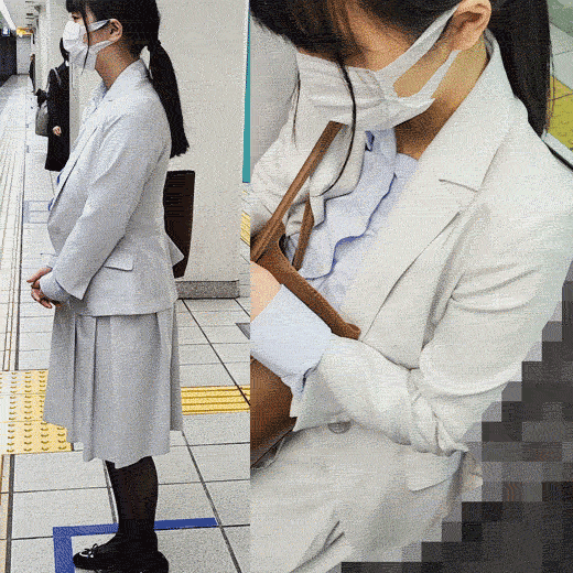 爆乳おっぱい姉さん見ーつけた?OLに変身したGカップ美女を通勤中に【おっぱい痴かん】